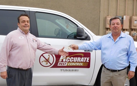 Accurate pest control men